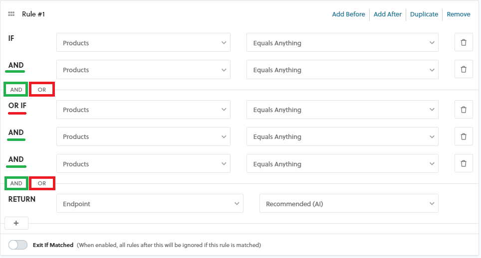 The more complex or if block and and if mutator options in the data source editor. The more complex or if block and and if mutator options in the data source editor